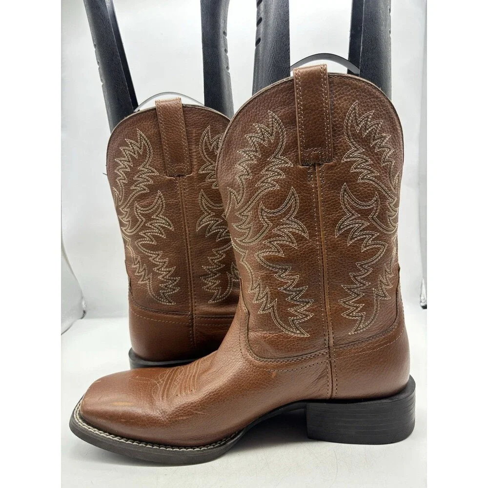 Ariat Sport Latigo Toasted Tan Soft Toe Western Boot 10044559 Mens Size 10EE